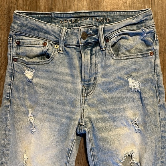 AMERICAN EAGLE SKINNY JEANS (28x32) - Picture 5 of 9